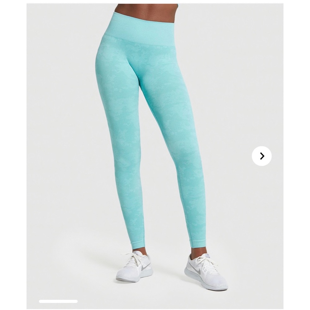 Gymshark light blue camo seamless leggings